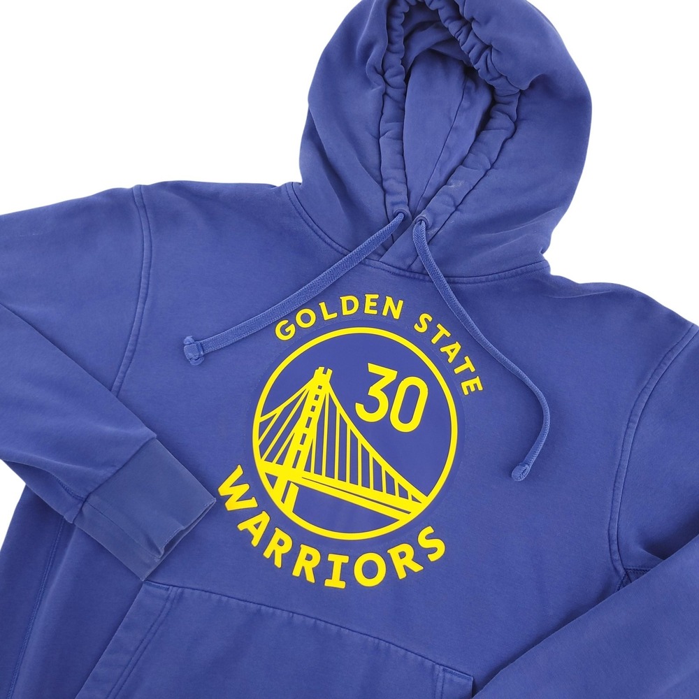 Golden State Warriors Sweatshirt Mens M Blue NBA Basketball Nike Curry 30 Hoodie